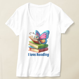 Camiseta Mariposa de amantes de la lectura