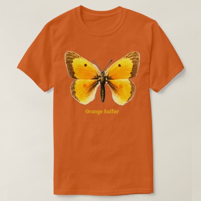 Camiseta Mariposa de azufre naranja (Diseño del anverso)