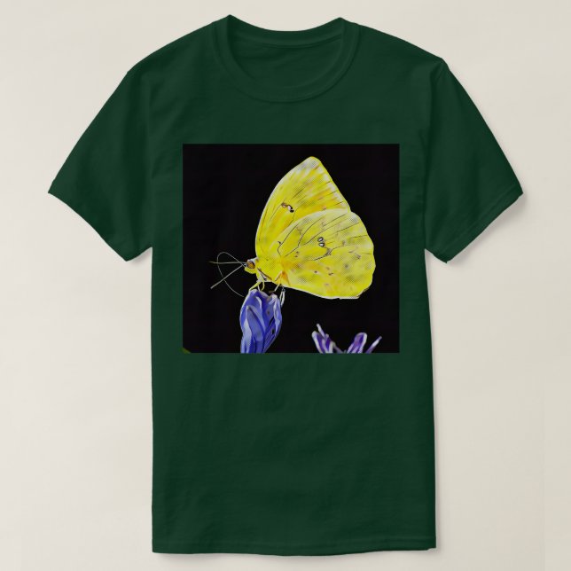 Camiseta Mariposa de azufre sin nubes (Diseño del anverso)