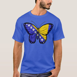 Camiseta Mariposa de Bandera de Bosnia
