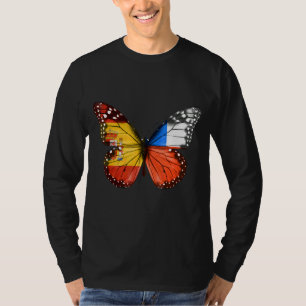 Camiseta Mariposa de bandera de Chile de España