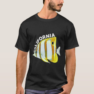 Camiseta Mariposa de California Pescado Tropical Coral Mari