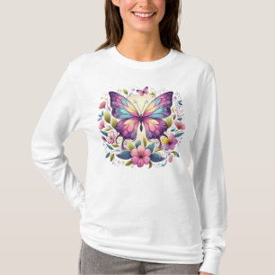 Camiseta Mariposa de colores vivos