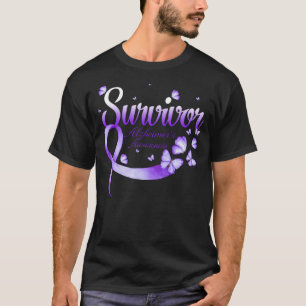 Camiseta Mariposa de conciencia de sobreviviente Alzheimer