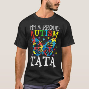 Camiseta Mariposa de Conciencia del Autismo Soy un Tata Org