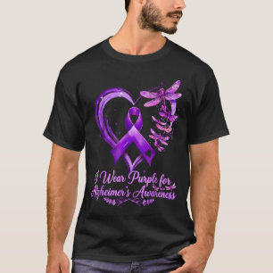 Camiseta mariposa de concienciación sobre el alzheimer cint