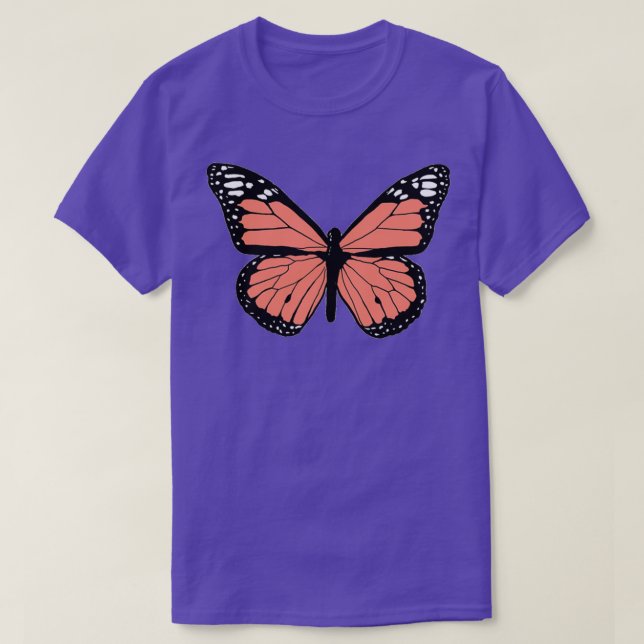 Camiseta mariposa de coral 1 (Diseño del anverso)