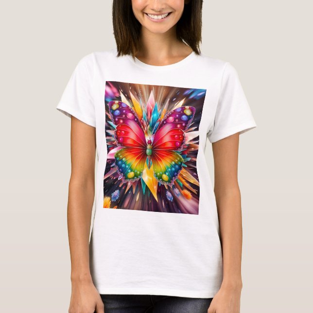 Camiseta Mariposa de cristal (Anverso)