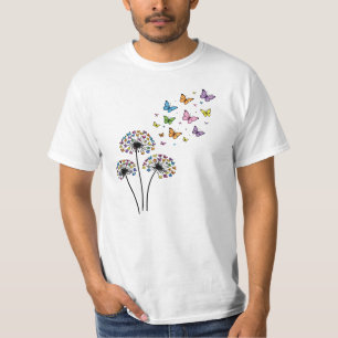 Camiseta Mariposa de diente de león fluye