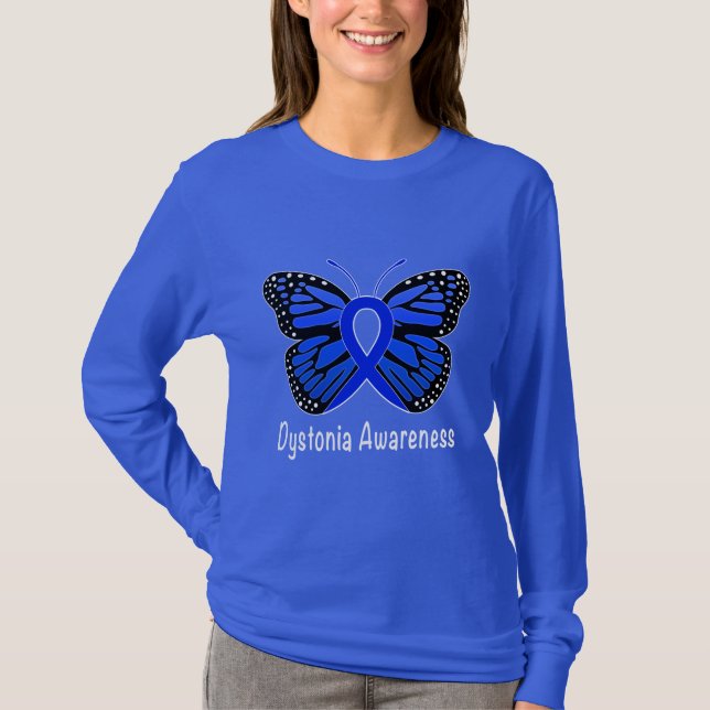Camiseta Mariposa de Esperanza de Distonia (Anverso)