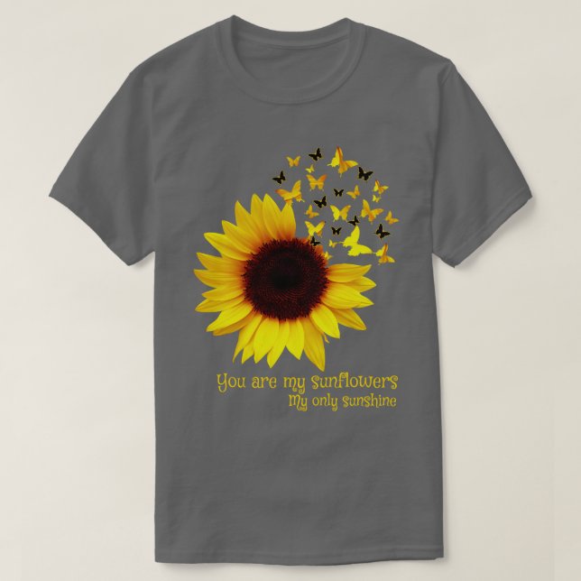 Camiseta Mariposa de girasol (Diseño del anverso)
