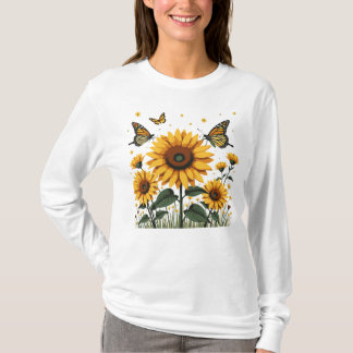 Camiseta Mariposa de girasol