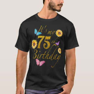 Camiseta Mariposa de girasol feliz es mi cumpleaños número