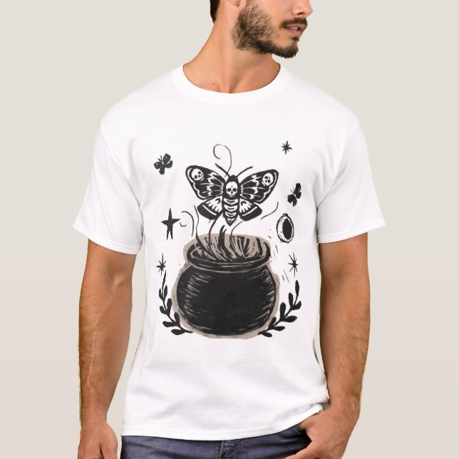 Camiseta mariposa de Halloween (Anverso)