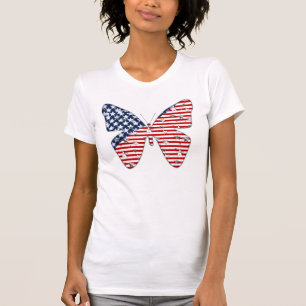 Camiseta Mariposa de la Bandera Americana
