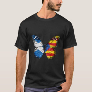 Camiseta Mariposa de la bandera catalana escocesa