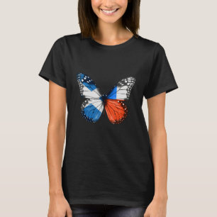 Camiseta Mariposa de la bandera de Chile de Escocia