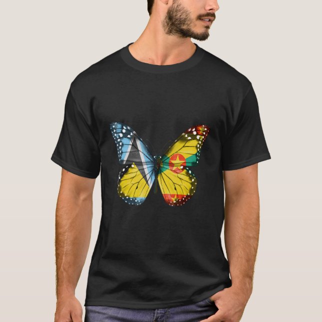 Camiseta Mariposa de la bandera de Granada de Santa Lucía (Anverso)