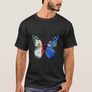Camiseta Mariposa de la bandera de las Islas Vírgenes Britá