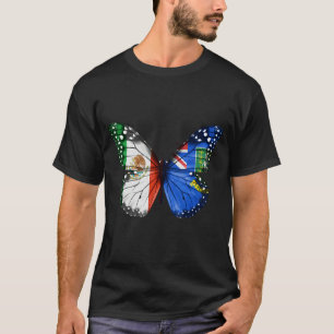 Camiseta Mariposa de la bandera de las Islas Vírgenes Britá