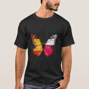 Camiseta Mariposa de la bandera de Polonia