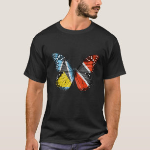 Camiseta Mariposa de la bandera de Trinidad y Tobago de San
