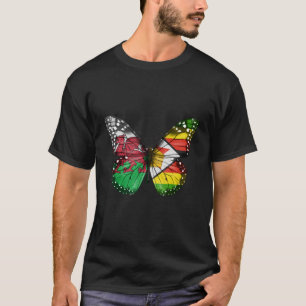 Camiseta Mariposa de la bandera de Zimbabue