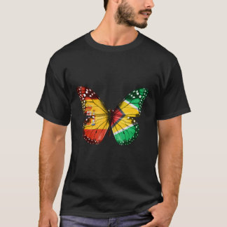 Camiseta Mariposa de la bandera guyanesa española