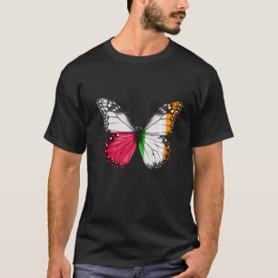 Camiseta Mariposa de la bandera irlandesa de Polonia