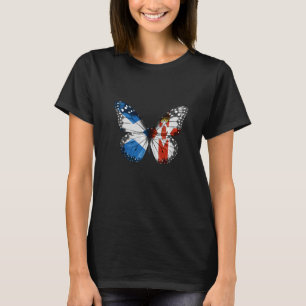 Camiseta Mariposa de la bandera irlandesa escocesa