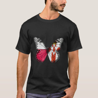 Camiseta Mariposa de la bandera irlandesa polaca