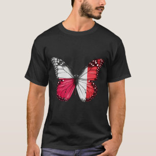 Camiseta Mariposa de la bandera maltesa de Polonia