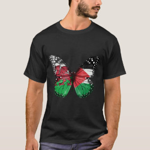 Camiseta Mariposa de la bandera palestina galesa