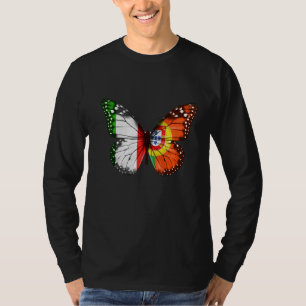 Camiseta Mariposa de la bandera portuguesa italiana