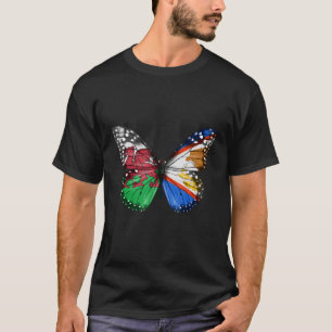 Camiseta Mariposa de la Bandera Samoana Estadounidense de G