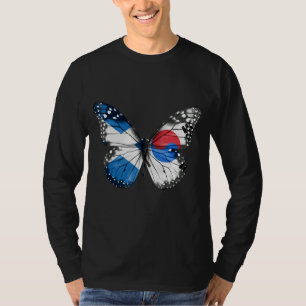 Camiseta Mariposa de la bandera surcoreana de Escocia