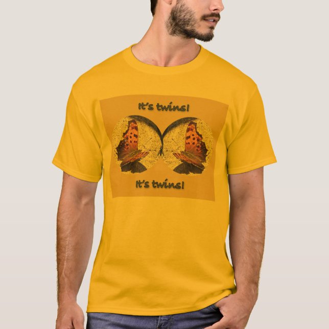 Camiseta Mariposa de la coma de Angle Wing "Son gemelos" ca (Anverso)