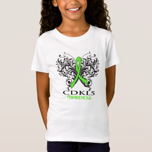 Camiseta Mariposa de la conciencia CDKL5 (Anverso)