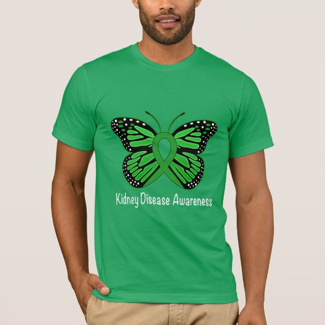 Camiseta Mariposa de la conciencia de la enfermedad de (Anverso)