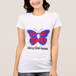 Camiseta Mariposa de la conciencia de la fibrosis pulmonar