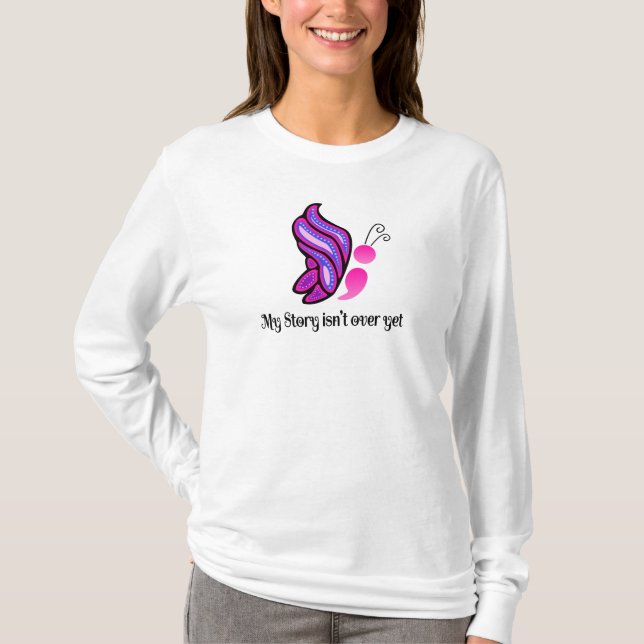 Camiseta Mariposa de la conciencia del suicidio/de la (Anverso)