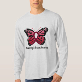 Camiseta Mariposa de la enfermedad de Hirschsprung de la