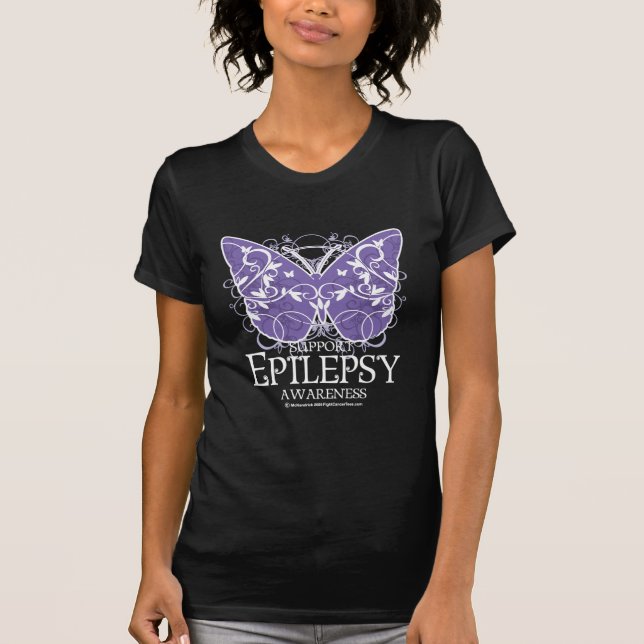 Camiseta Mariposa de la epilepsia (Anverso)