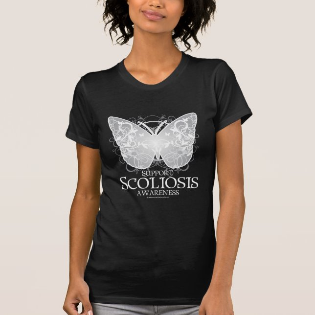 Camiseta Mariposa de la escoliosis (Anverso)