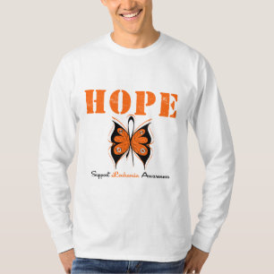 Camiseta Mariposa de la esperanza de la leucemia