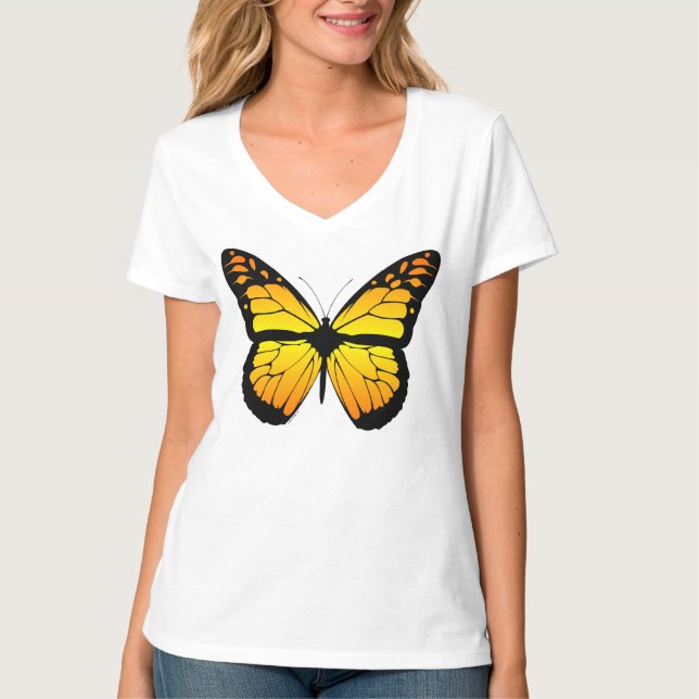 Camiseta Mariposa de la salida del sol (Anverso)