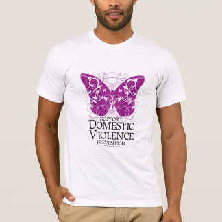 Camiseta Mariposa de la violencia en el hogar