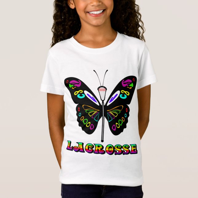 Camiseta Mariposa de los diseños de LaCrosse (Anverso)