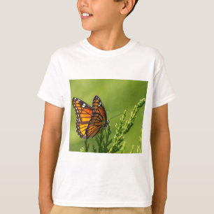 Camiseta Mariposa de monarca anaranjada y negra
