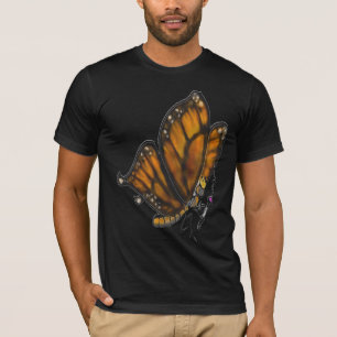 Camiseta Mariposa de monarca con el tubo